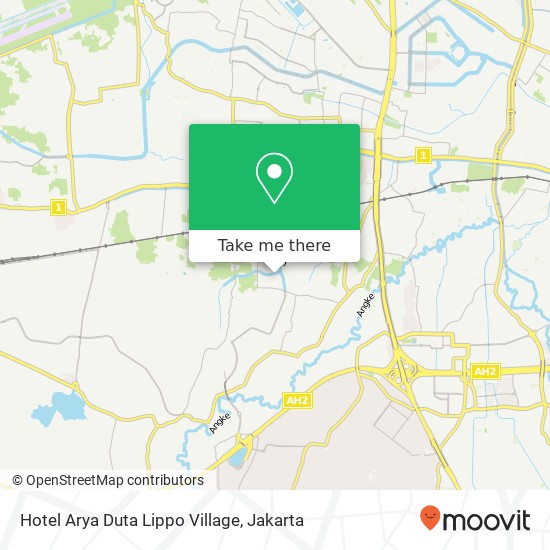 Hotel Arya Duta Lippo Village map