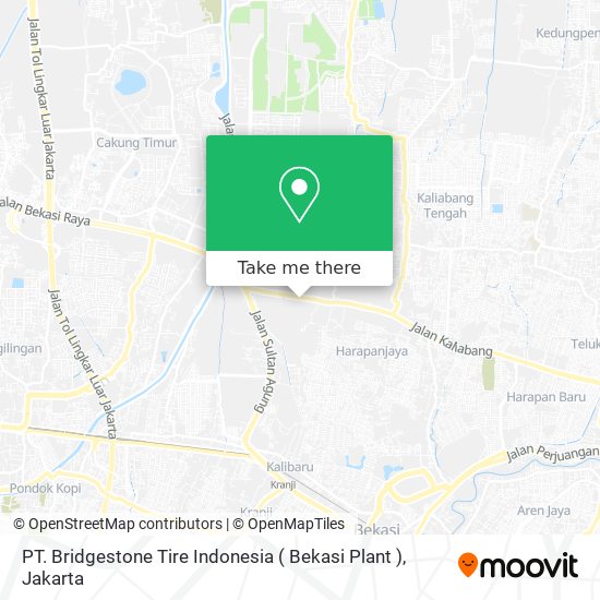 How to get to PT. Bridgestone Tire Indonesia ( Bekasi Plant ) in Kota Bekasi  by Bus or Train?