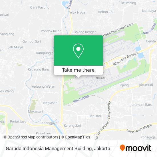 Garuda Indonesia Management Building map