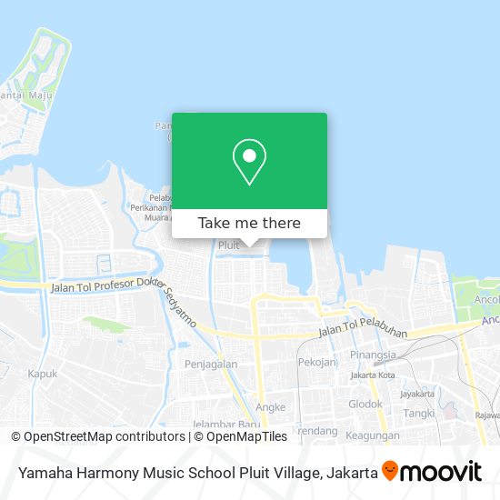 Yamaha Harmony Music School Pluit Village map