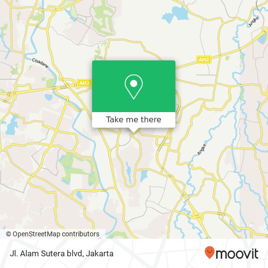 Jl. Alam Sutera blvd map