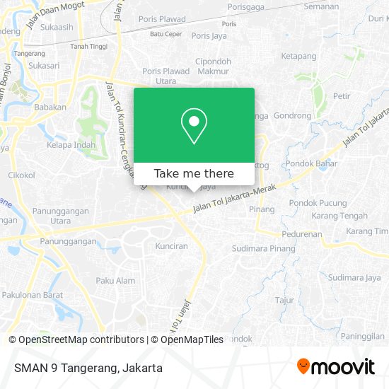 SMAN 9 Tangerang map