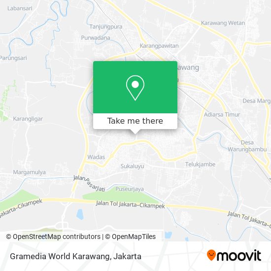 Gramedia World Karawang map