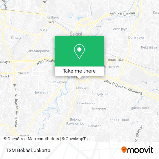 TSM Bekasi map