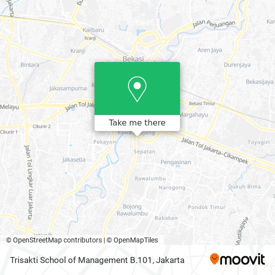 Trisakti School of Management B.101 map