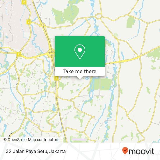 32 Jalan Raya Setu map