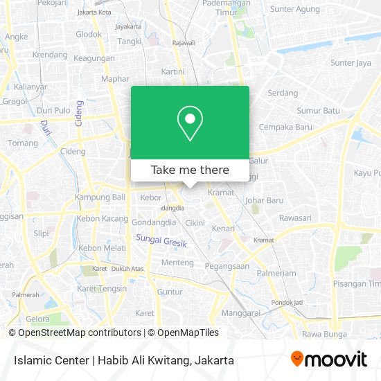 Islamic Center | Habib Ali Kwitang map