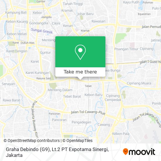 Graha Debindo (G9), Lt.2 PT Expotama Sinergi map