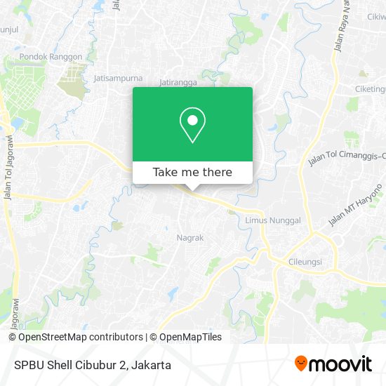 SPBU Shell Cibubur 2 map