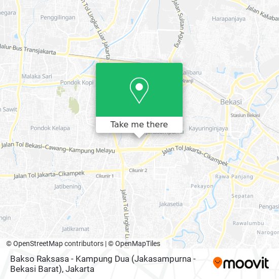 Bakso Raksasa - Kampung Dua (Jakasampurna - Bekasi Barat) map