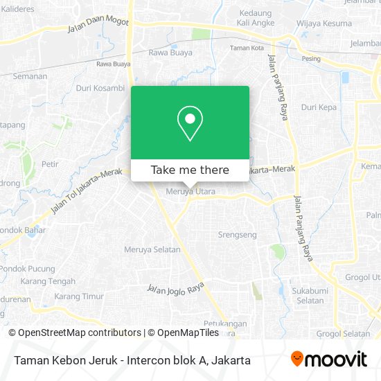 Taman Kebon Jeruk - Intercon blok A map