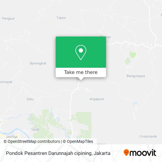Pondok Pesantren Darunnajah cipining map