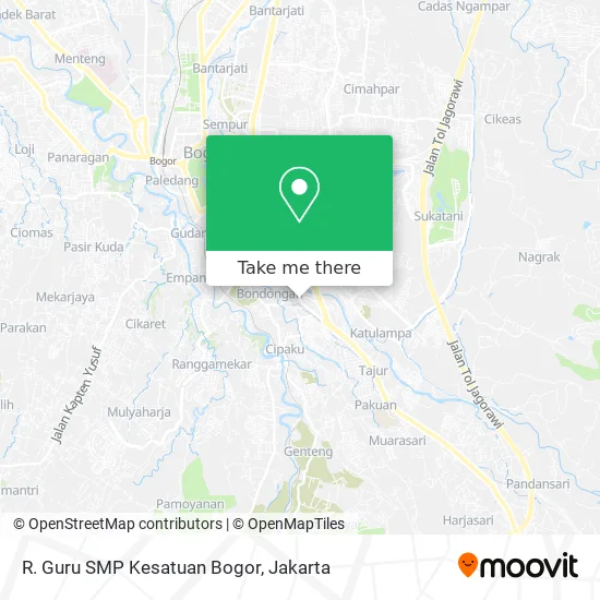 R. Guru SMP Kesatuan Bogor map