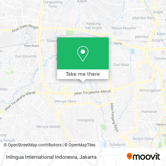 Inlingua International Indonesia map