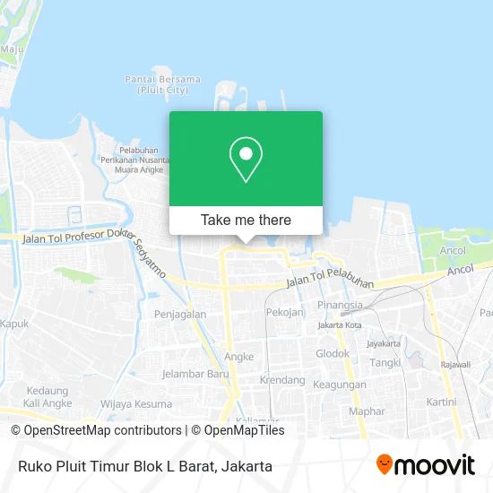 Ruko Pluit Timur Blok L Barat map