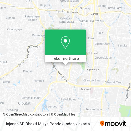 Jajanan SD Bhakti Mulya Pondok Indah map