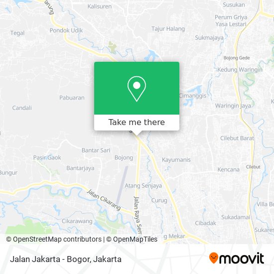 Jalan Jakarta - Bogor map