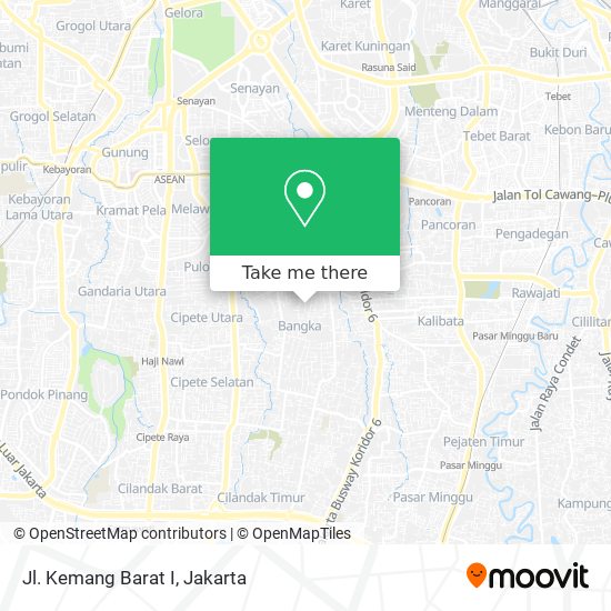 Jl. Kemang Barat I map