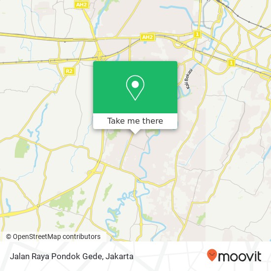 Jalan Raya Pondok Gede map