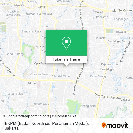 BKPM (Badan Koordinasi Penanaman Modal) map