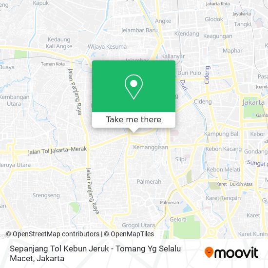 Sepanjang Tol Kebun Jeruk - Tomang Yg Selalu Macet map