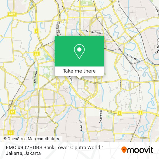 EMO #902 - DBS Bank Tower Ciputra World 1 Jakarta map