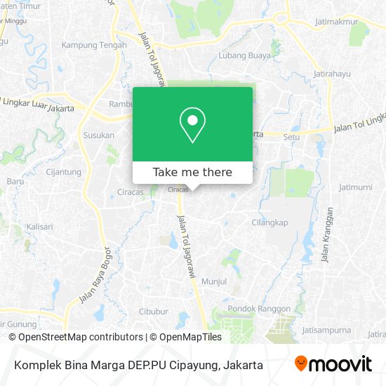 Komplek Bina Marga DEP.PU  Cipayung map