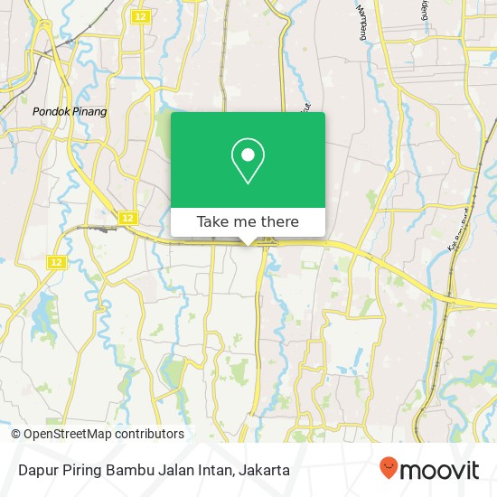 Dapur Piring Bambu Jalan Intan map