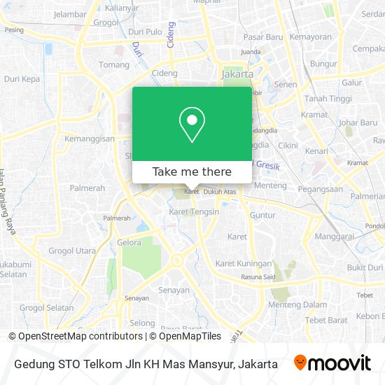 Gedung STO Telkom Jln KH Mas Mansyur map