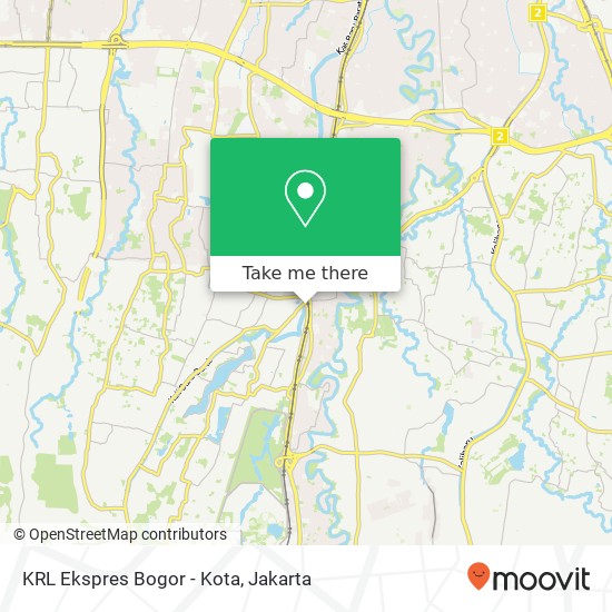KRL Ekspres Bogor - Kota map