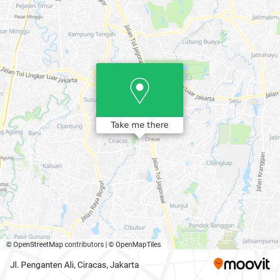 Jl. Penganten Ali, Ciracas map