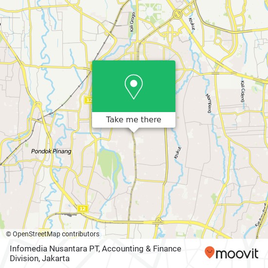 Infomedia Nusantara PT, Accounting & Finance Division map