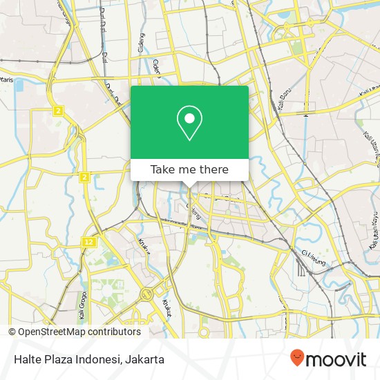 Halte Plaza Indonesi map