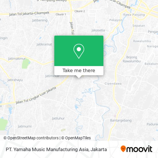 PT. Yamaha Music Manufacturing Asia map