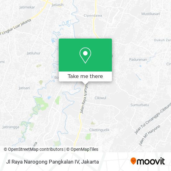 Jl Raya Narogong Pangkalan IV map