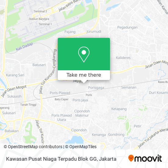 Kawasan Pusat Niaga Terpadu Blok GG map
