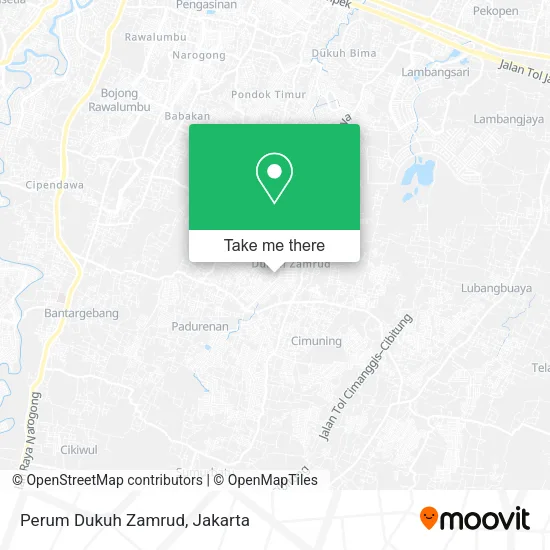 Perum Dukuh Zamrud map