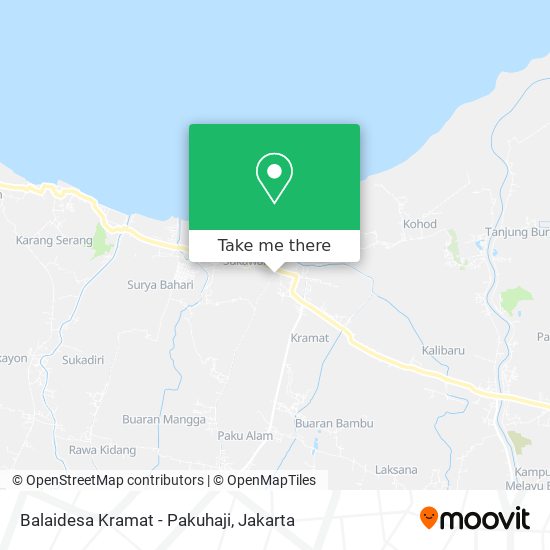Balaidesa Kramat - Pakuhaji map