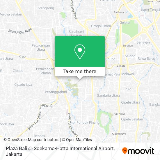 Plaza Bali @ Soekarno-Hatta International Airport map