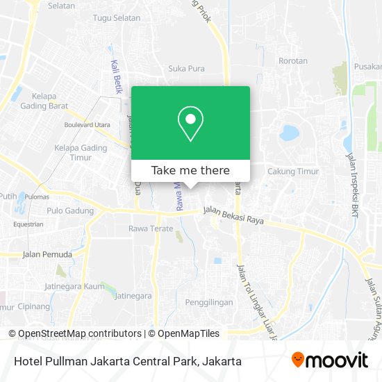 Hotel Pullman Jakarta Central Park map