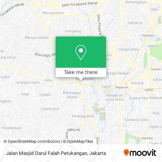 Jalan Masjid Darul Falah Petukangan map
