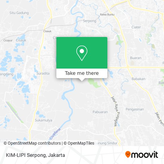 KIM-LIPI Serpong map