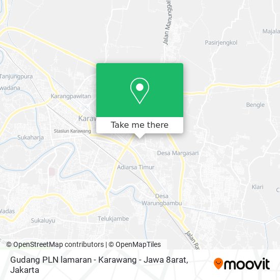 Gudang PLN lamaran - Karawang - Jawa 8arat map