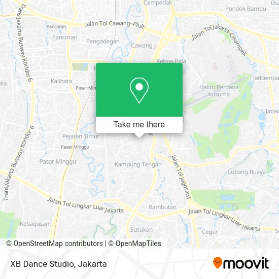 XB Dance Studio map
