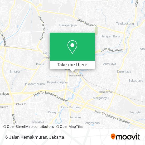 6 Jalan Kemakmuran map