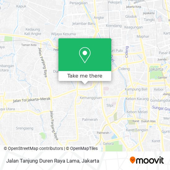 Jalan Tanjung Duren Raya Lama map