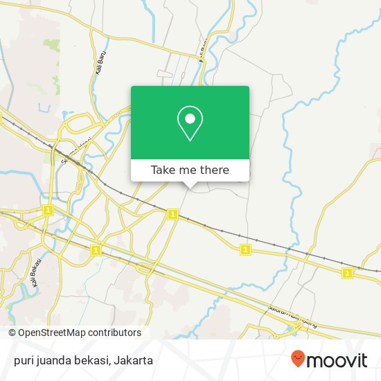 puri juanda bekasi map