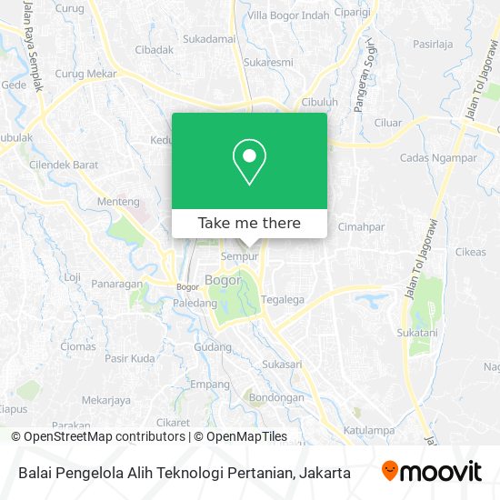 Balai Pengelola Alih Teknologi Pertanian map