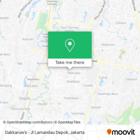 Dakkaruw's - Jl Lamandau Depok map