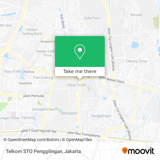 Telkom STO Penggilingan map